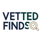 wordmark style logo for vetted finds hq